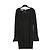 Abito Givenchy anni '90 FR38 Lana nera e polsini in seta Shot UK10 US8 Nero
