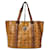 MCM Visetos Shopper Tote Cognac Brown  - view 1
