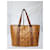 MCM Visetos Shopper Tote Cognac Brown  - view 4