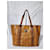 MCM Visetos Shopper Tote Cognac Brown  - view 5