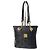 MCM Vintage Visetos Nylon Einkaufstasche Schwarz