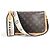 Borsa a spalla Louis Vuitton Monogram Diane NM PM Pochette Flap Marrone Nero