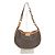 Borsa a Spalla Demi Lune Perforata Monogram Louis Vuitton Marrone Arancione