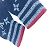 Guanti Louis Vuitton M76029 Gon Monogram Stripes Rosso Blu navy - vista 2
