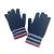 Guanti Louis Vuitton M76029 Gon Monogram Stripes Rosso Blu navy - vista 3