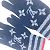Guanti Louis Vuitton M76029 Gon Monogram Stripes Rosso Blu navy - vista 9