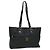 Bolsa de Ombro MCM Vicetos Logogram em Couro PVC Preto Auth ti758 - vista 8