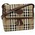 Autre Marque Borsa a spalla Burberrys Nova Check in pelle PVC Auth ki4534 Beige