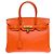 Hermès Sac HERMES Birkin 30 en Cuir Orange - 102116 - vue 2