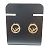 Orecchini in bronzo Fendi con zirconia