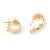 Orecchini a cerchio in oro giallo Chanel Coco Crush - vista 3