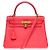 Hermès Sac HERMES Kelly 28 en Cuir Rose - 102115 - vue 3