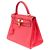 Hermès Sac HERMES Kelly 28 en Cuir Rose - 102115 - vue 5