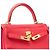 Hermès Sac HERMES Kelly 28 en Cuir Rose - 102115 - vue 7