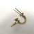 Orecchini Louis Vuitton Monogram Flower Stud D'oro  - vista 5