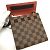 Borsa a spalla in tela Damier Louis Vuitton Marrone - vista 8