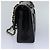 CHANEL Borsa a Spalla Matelassé in Pelle Nera con Catena Dorata CC Auth 88183 Nero D'oro - vista 3
