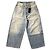 Jean ancho R13 CROP Azul