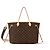 Louis Vuitton LV Neverfull MM bandouliere Brown - view 3
