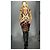 Balenciaga Vestido de seda itak FW2007 de Nicolas Ghesquière Negro Blanco Multicolor Naranja Púrpura Amarillo - vista 16