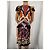 Balenciaga Vestido de seda itak FW2007 de Nicolas Ghesquière Negro Blanco Multicolor Naranja Púrpura Amarillo - vista 2