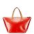 Borsa Louis Vuitton Monogram Vernis Bellevue PM Rosso - vista 3