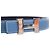 Cinturón reversible Hermès Constance H de cuero azul - vista 4