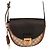 Borsa Gucci in pelle nera e marrone chiaro Nero