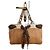 Borsa tote Positano Gucci Marrone Beige Metallico Gold hardware
