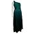 Vera Wang Emeraudegrünes Abendkleid mit einem Schulterträger Dunkelgrün