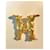 Broche Hermès, "Abécédaire des animaux" Doré  - vue 4