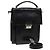 Bolso de mano FENDI de cuero 2 vías negro plateado auténtico ar12462 Plata