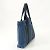 Hermès Borsa a spalla in tela e pelle blu Hermes Troca Horizontal - vista 4