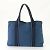 Hermès Borsa a spalla in tela e pelle blu Hermes Troca Horizontal - vista 5