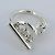 Hermès Hermes Croisette Silver 925 Band Ring - view 3