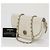 Borsa a spalla Chanel Half Moon Chain Bianco - vista 2