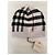 Berretto unisex Burberry a quadri Nero Rosso Beige - vista 2