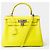 Hermès Sac HERMES Kelly 28 en Cuir Jaune - 102114