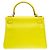 Hermès Sac HERMES Kelly 28 en Cuir Jaune - 102114 - vue 4