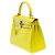 Hermès Sac HERMES Kelly 28 en Cuir Jaune - 102114 - vue 5