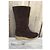 Autre Marque Dunkelbraune Lederstiefel mit Shearling Futter - Ansicht 2