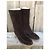 Autre Marque Dunkelbraune Lederstiefel mit Shearling Futter - Ansicht 3