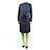 Autre Marque Navy blue twist-tie midi shirt dress - size S Cotton  ref.1633744