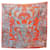 Hermès Carré 90 LA LÉGENDE DE LA FORÊT Écharpe Soie Multicolore Orange  ref.1633900