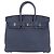 Hermès Birkin 25 Borsa in pelle blu