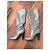 Sergio Rossi Blade Runner Lederstiefel mit Absatz Grau - Ansicht 10