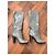 Sergio Rossi Blade Runner Lederstiefel mit Absatz Grau - Ansicht 11