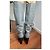 Sergio Rossi Blade Runner Lederstiefel mit Absatz Grau - Ansicht 6