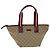 Borsa a Spalla GUCCI GG Canvas Sherry Line Beige Rosso Auth ki4899