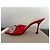 Sandali Mach & Mach in pelle rossa con fiocco Swarovski Rosso - vista 4